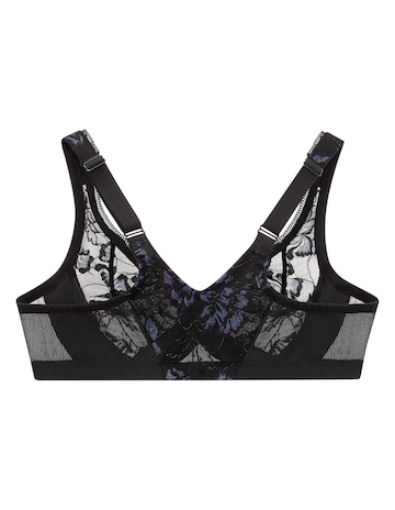 Glamorise Plus Size Lacey T-Back WonderWire Bra 9246