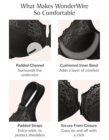 Glamorise Plus Size WonderWire Front-Fastening Bra 1245