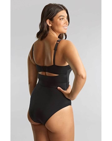 Panache Swim Signature Black Serena Square Neck Wired Swimuit