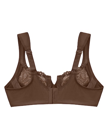 Glamorise Plus Size Low Cut WonderWire Lace Bra 1240