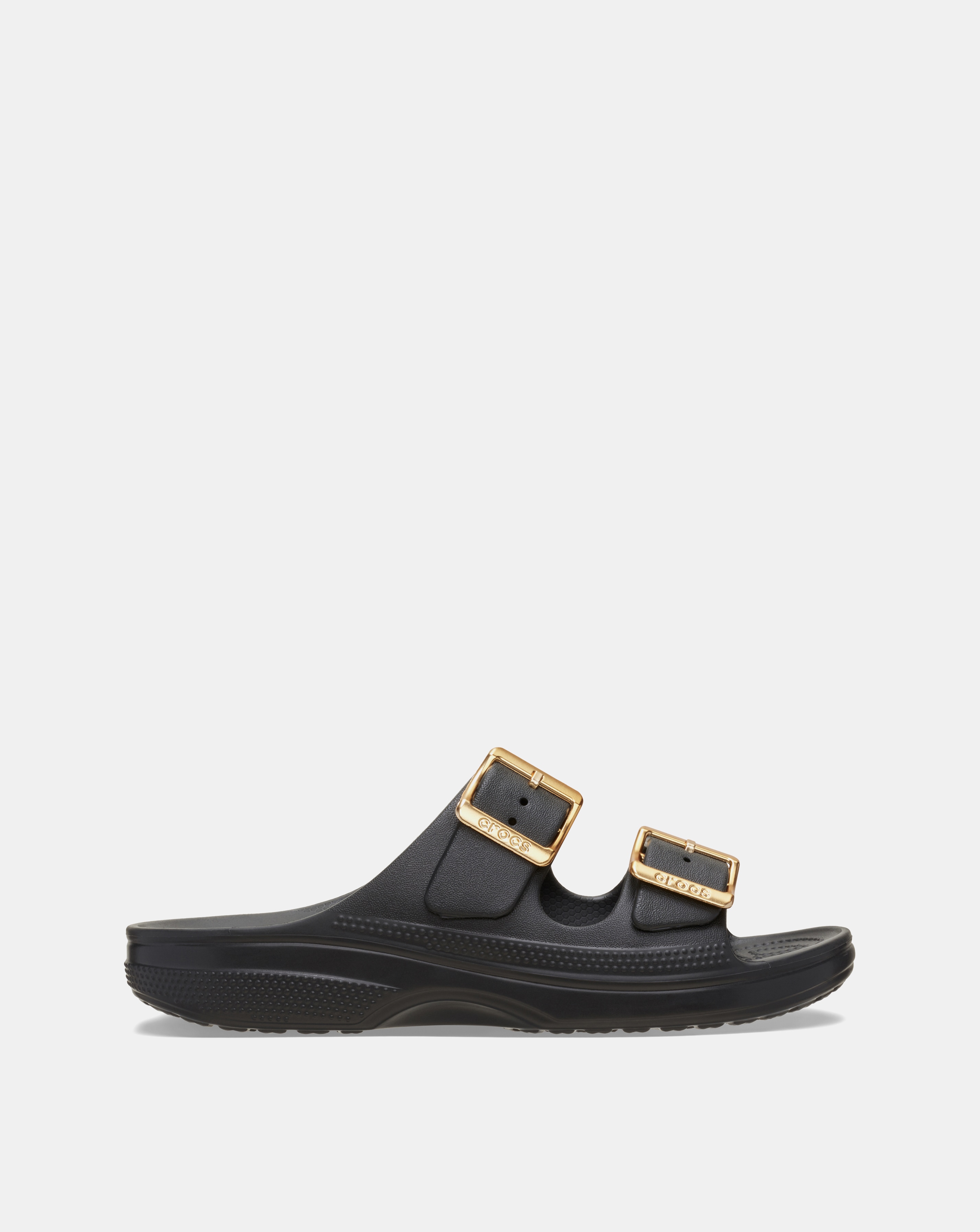 New In - Crocs Metallic Buckle Sandal