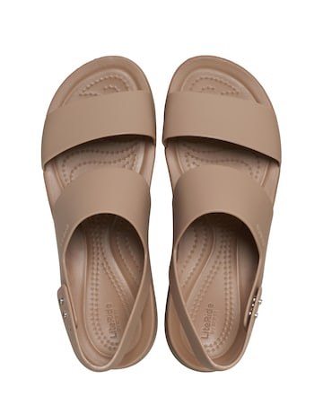 Crocs Latte/Mushroom Brooklyn Low Wedge - Standard Fit