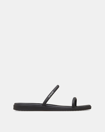 Crocs Black Miami Two Strap Sandal - Standard Fit