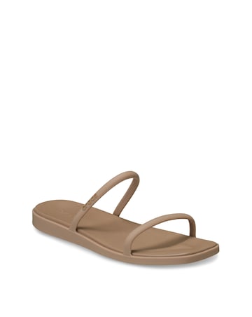 Crocs Milk Chocolate Miami Two Strap Sandal - Standard Fit