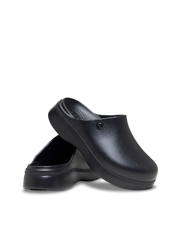 Crocs Black Dylan Notched Clog - Standard Fit