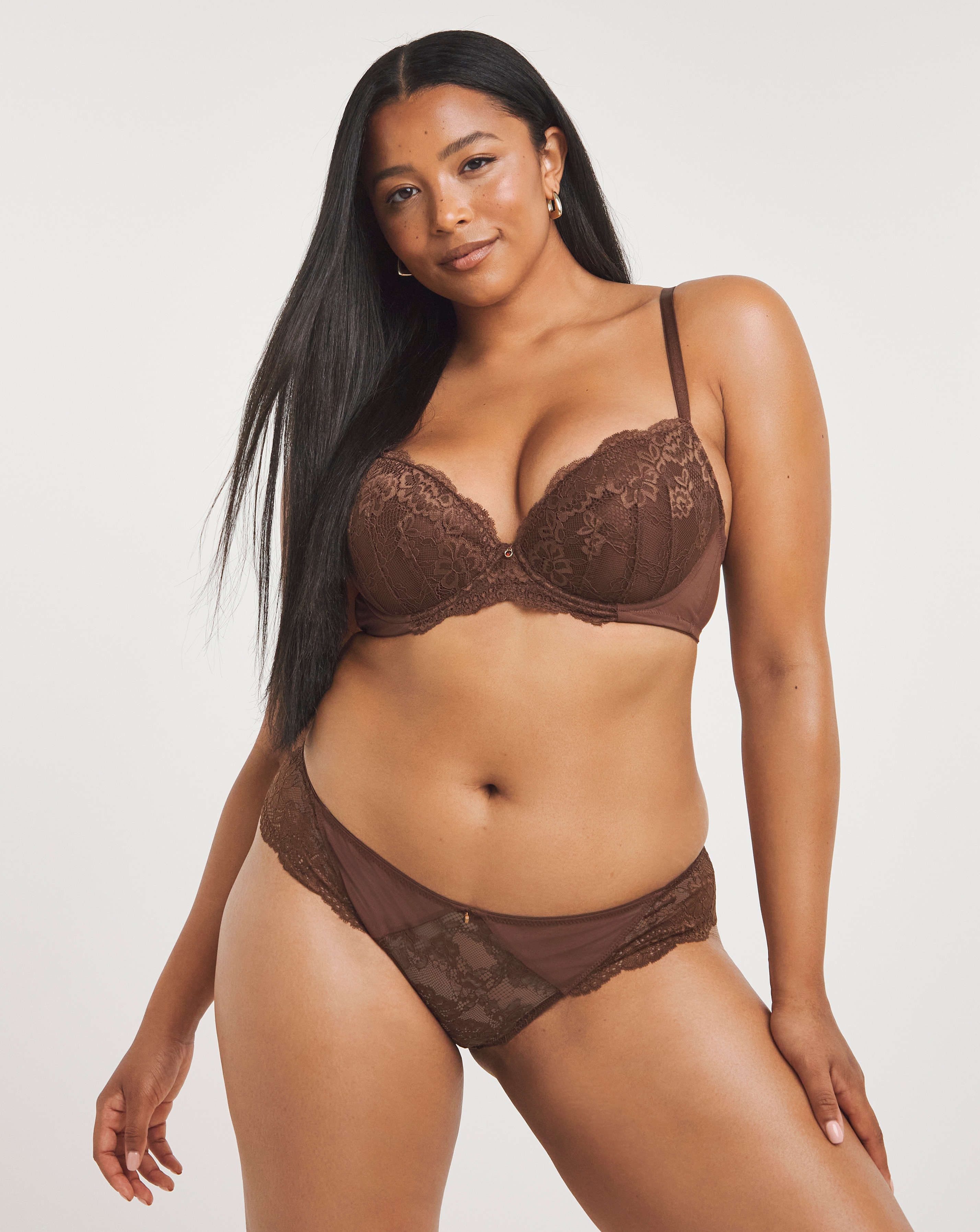Ann Summers Plus Size Sexy Lace Brazillian In Nude | UK Size 20 Women's