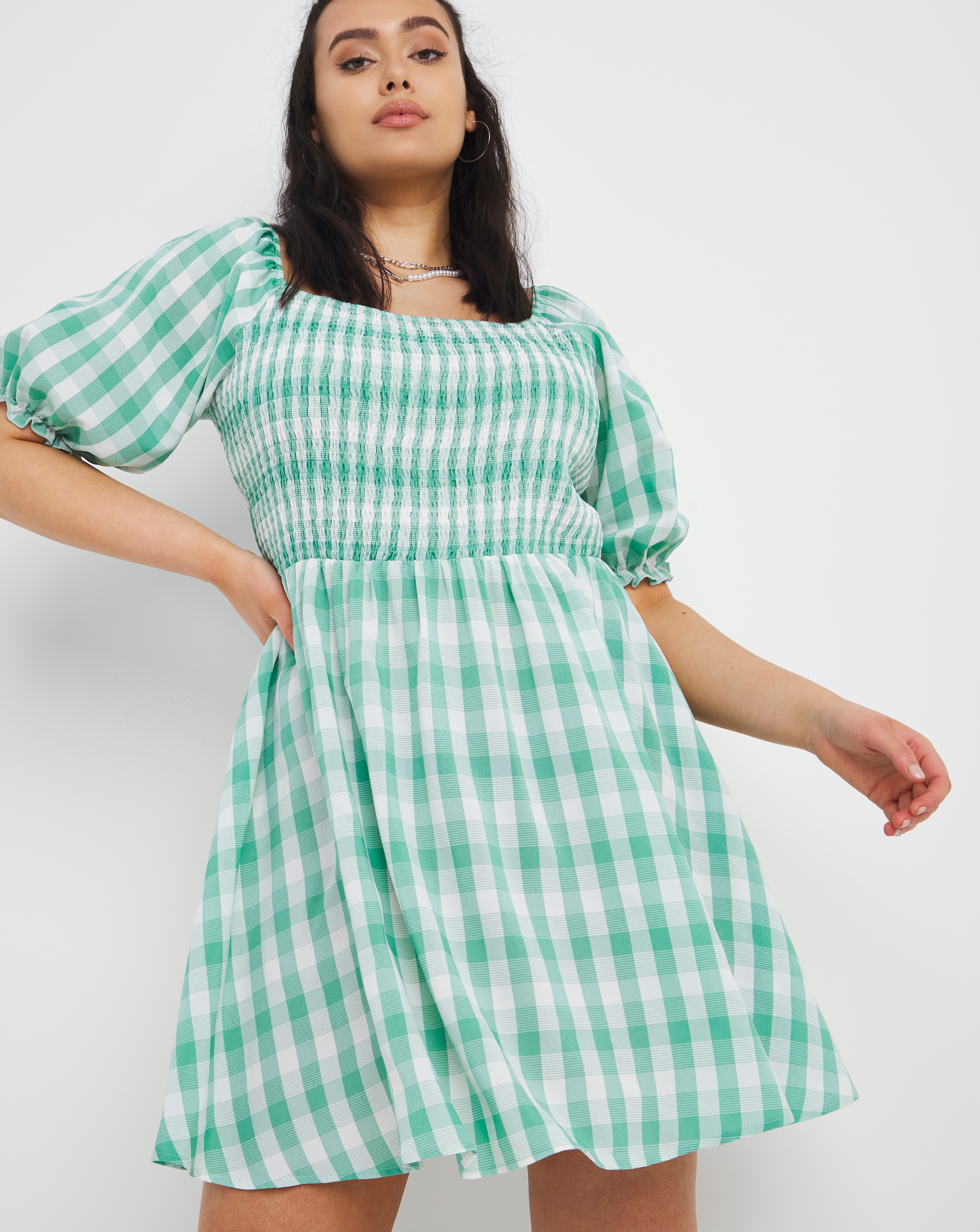 gingham smock