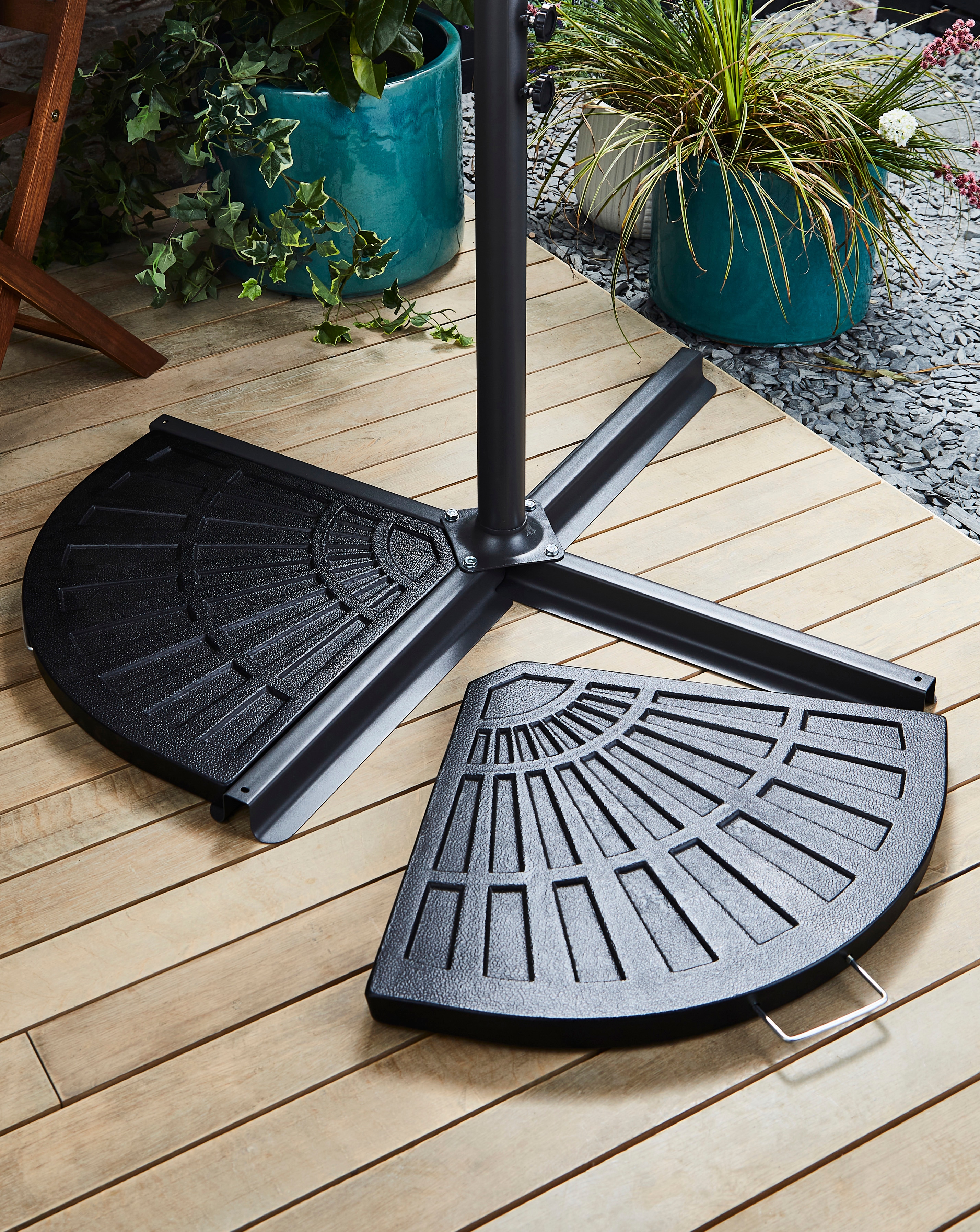 Pack of 2 Quarter Parasol Base