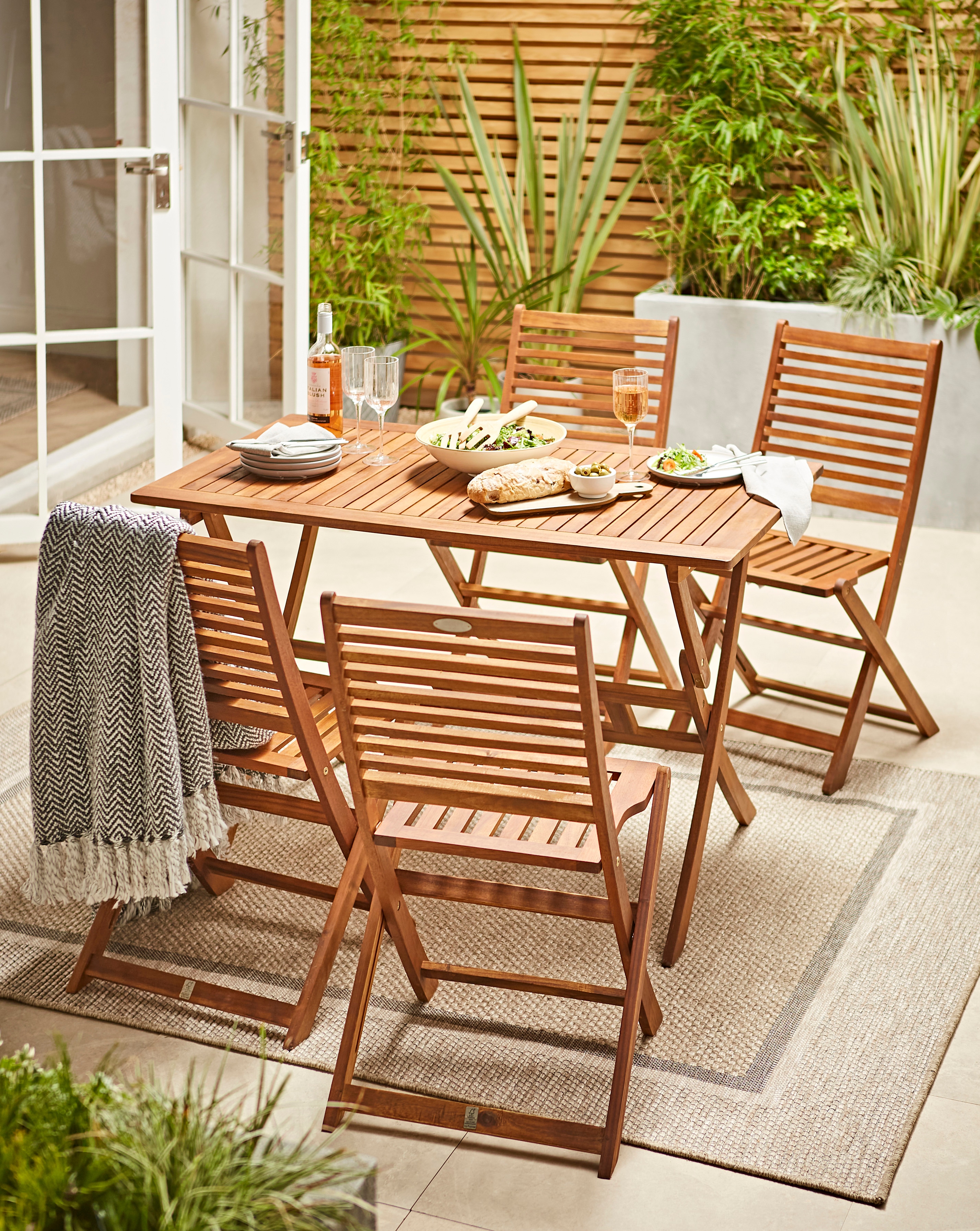 New In - Charles Bentley 4 Seater Dining Set