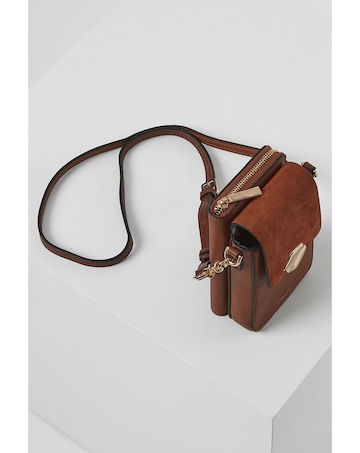 Luella Grey Zoe Conker Phone Crossbody  Bag