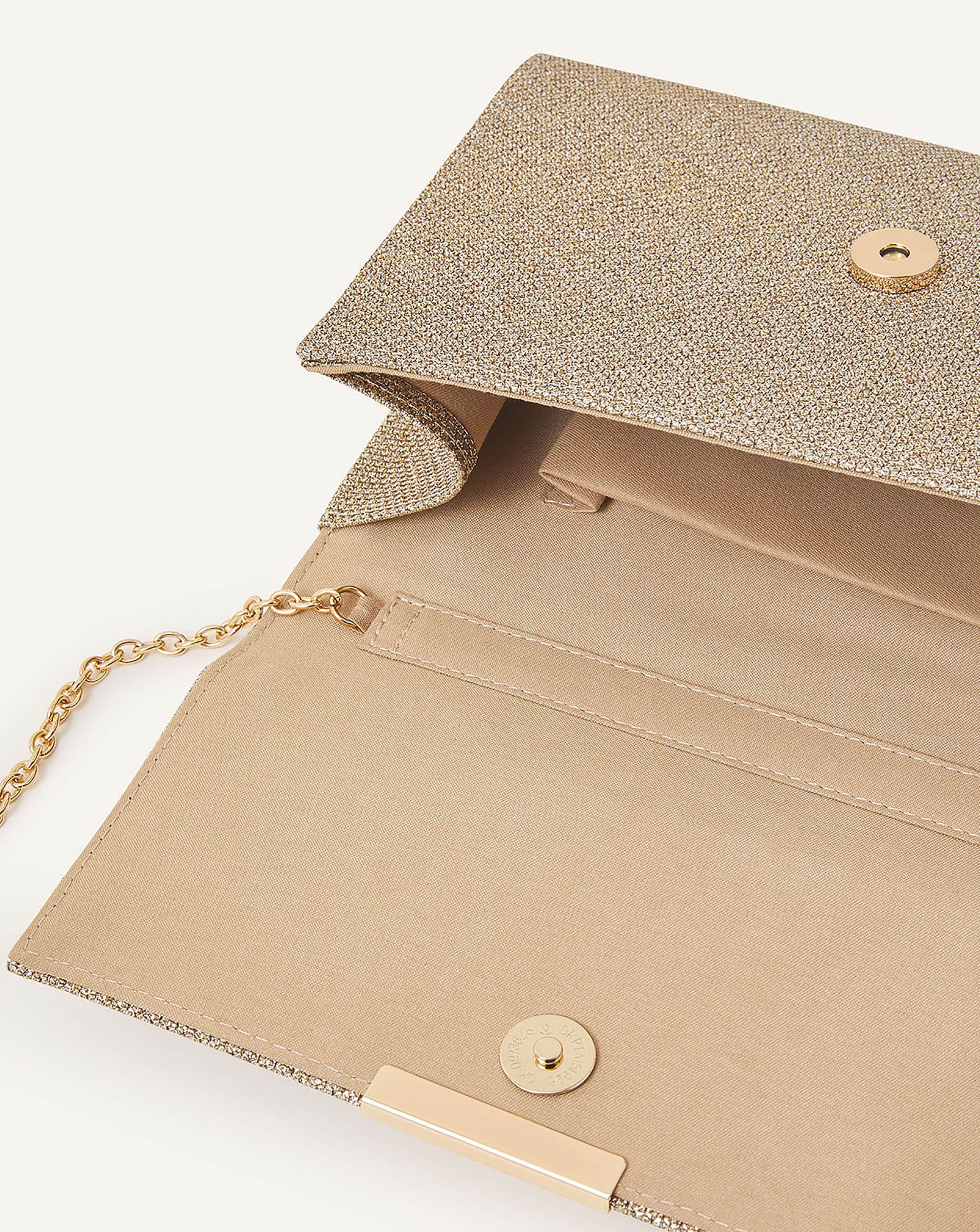 Accessorize gold online bag
