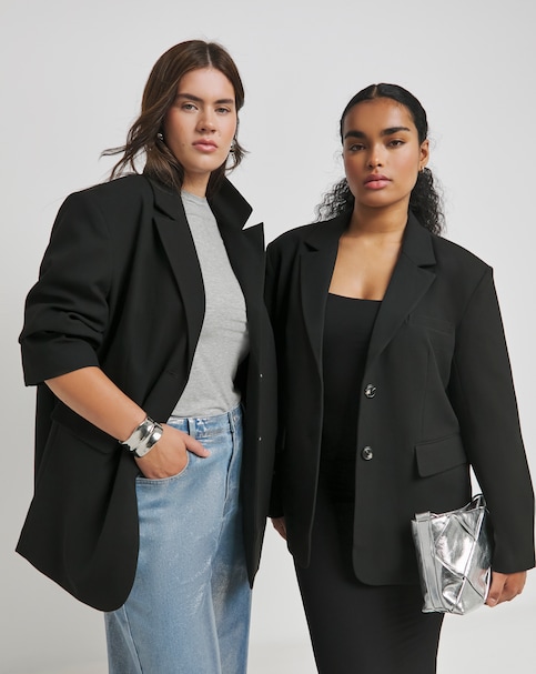 TALA Black Oversized Boxy Blazer