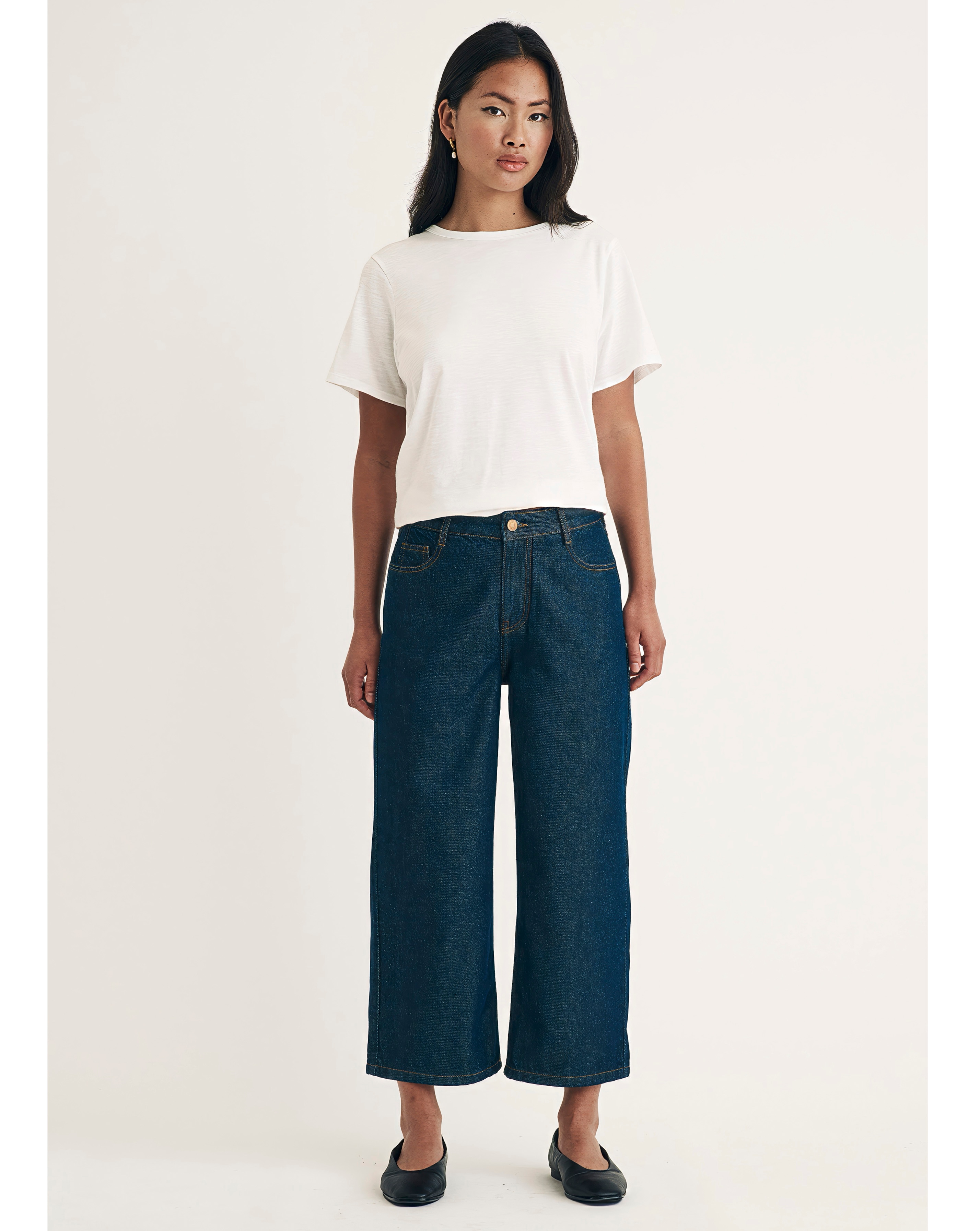 Nobody's Child Cropped Wide Leg Jean