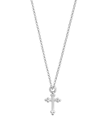 Simply Silver Sterling Silver 925 Cross Pendant Necklace