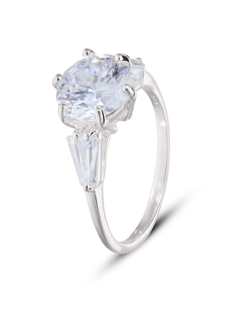 Sterling Silver Cubic Zirconia Ring
