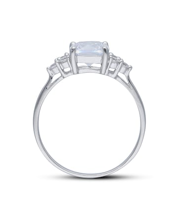 9ct White Gold Cubic Zirconia Ring