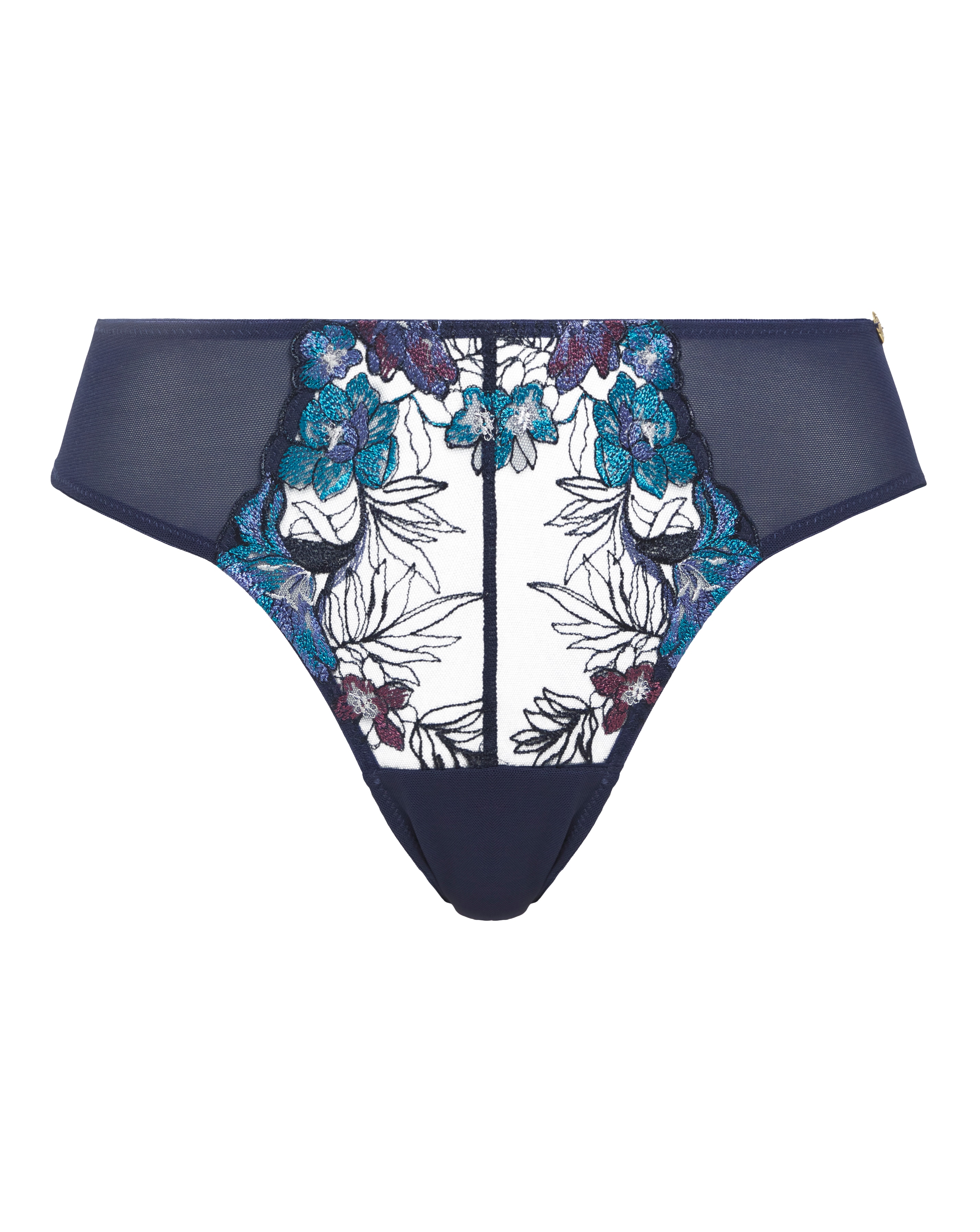 Joanna Hope Plus Size Joanna Hope Contemporary Midi Brief In Navy multi | UK Size 24 Women's