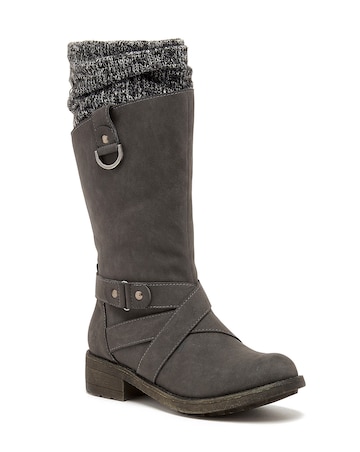 Rocket Dog Tesla Knitted High Leg Boots D Fit