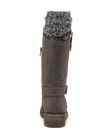 Rocket Dog Tesla Knitted High Leg Boots D Fit