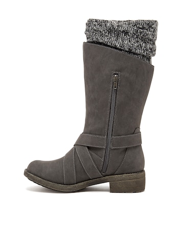 Rocket Dog Tesla Knitted High Leg Boots D Fit