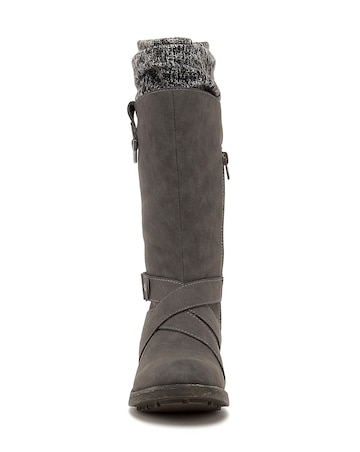 Rocket Dog Tesla Knitted High Leg Boots D Fit