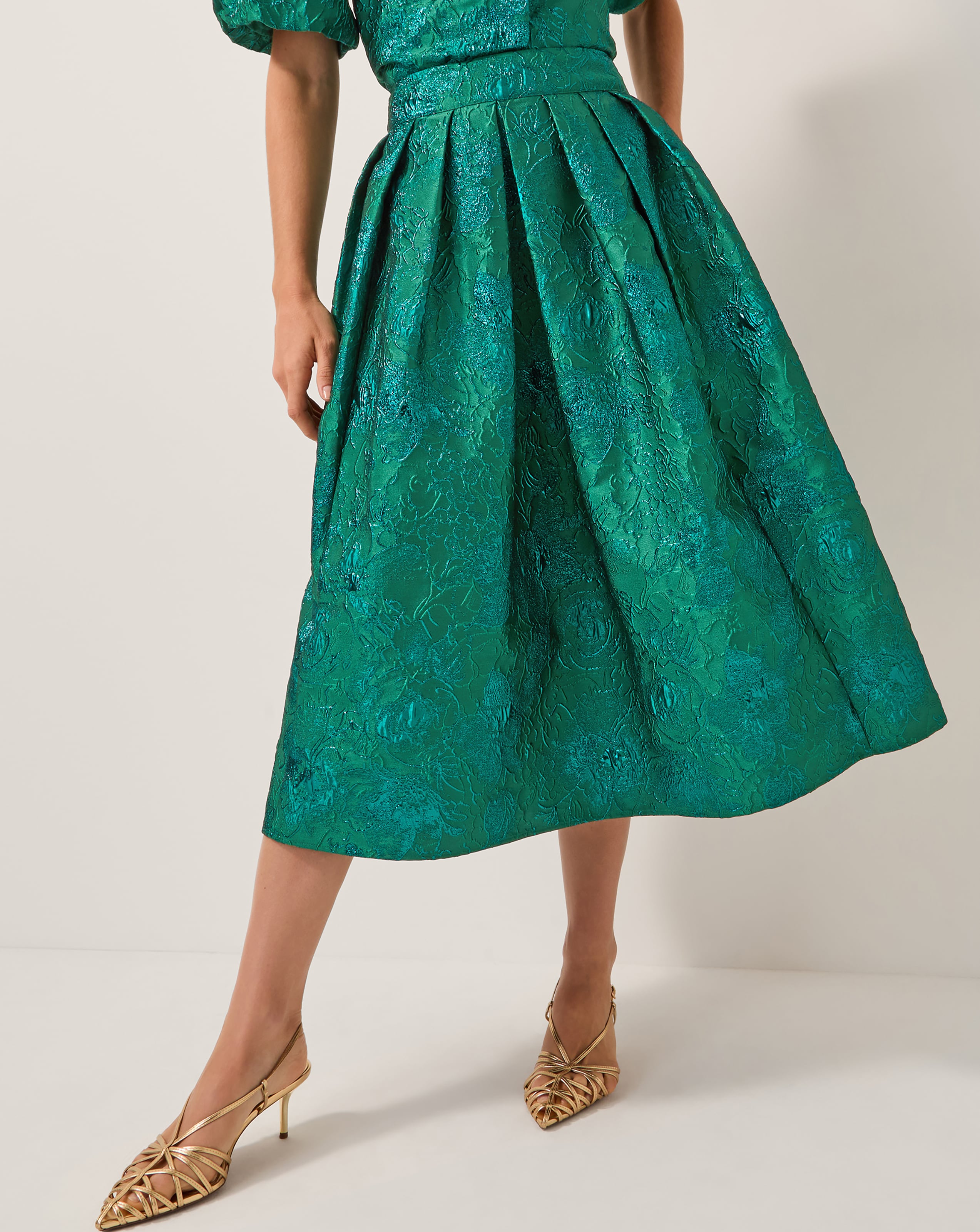 New In - Monsoon Jolene Floral Midi Skirt