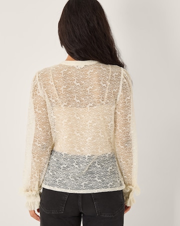 Monsoon Violetta Lace Ruffle Shirt