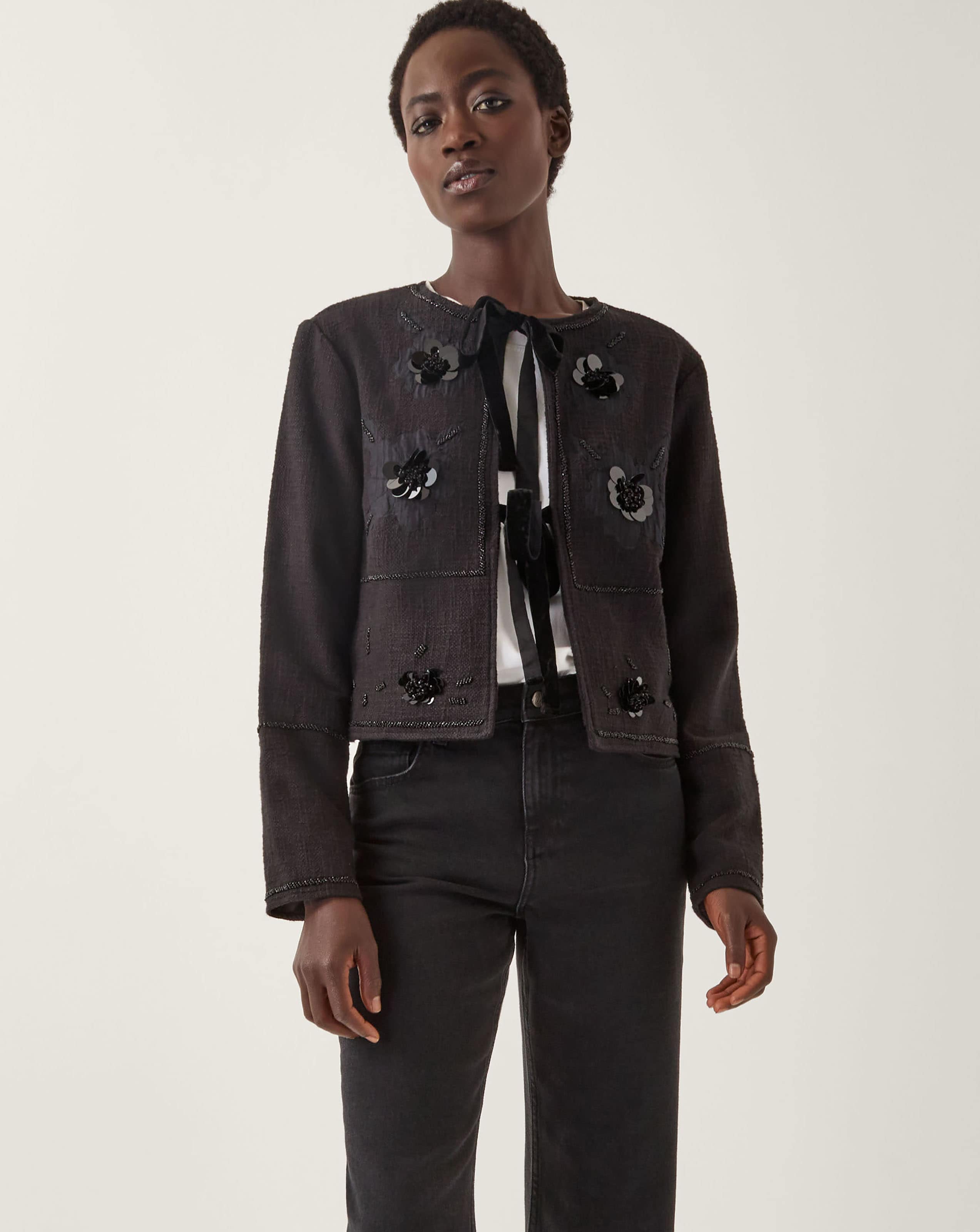 New In - Monsoon Lola Tie Front Jacket