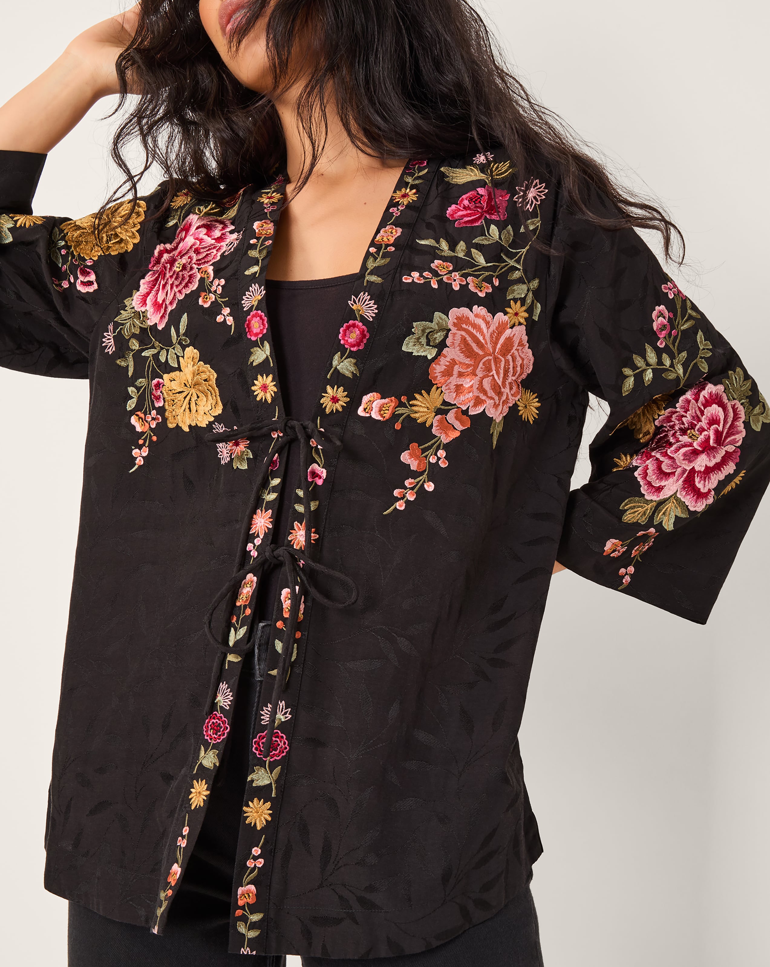 New In - Monsoon Maggie Tie-Front Kimono