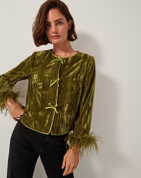 Monsoon Olivia Velvet Jacket