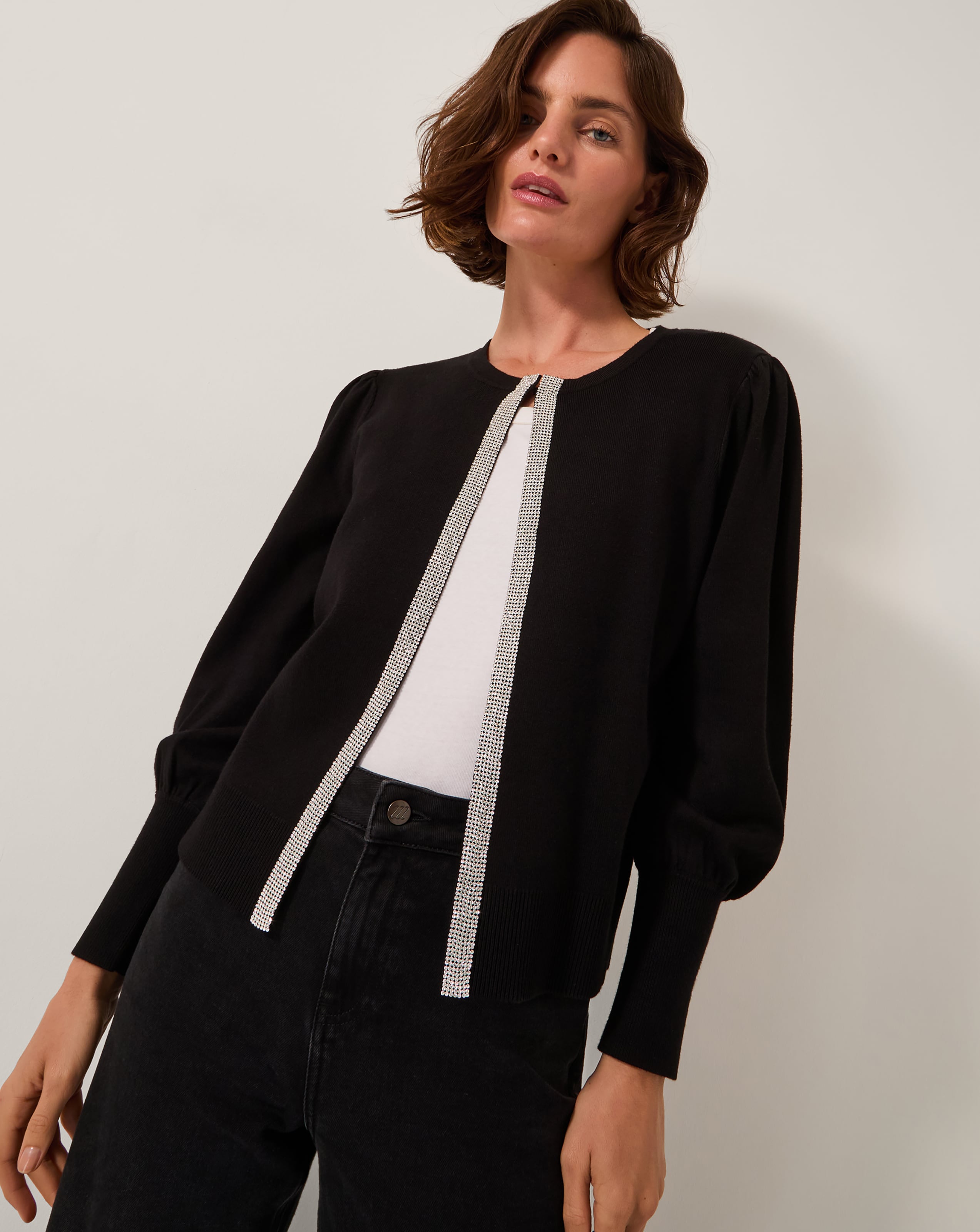 Monsoon Eden Trim Cardigan