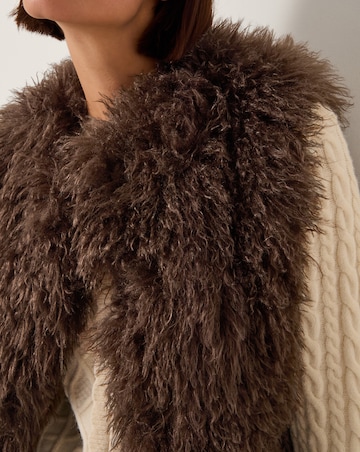 Monsoon Maeve Shaggy Faux Fur Gilet