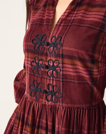 Monsoon Charly Check Corduroy Midi Dress