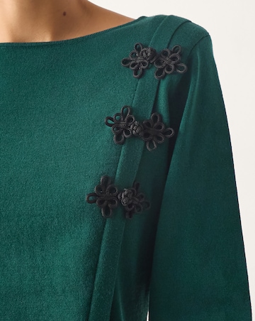 Monsoon Sofia Asymmetrical Button Jumper