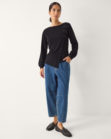 Monsoon Sofia Asymmetrical Button Jumper