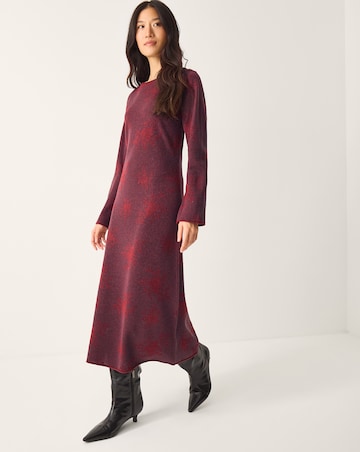 Monsoon Fianna Floral Knit Midi Dress