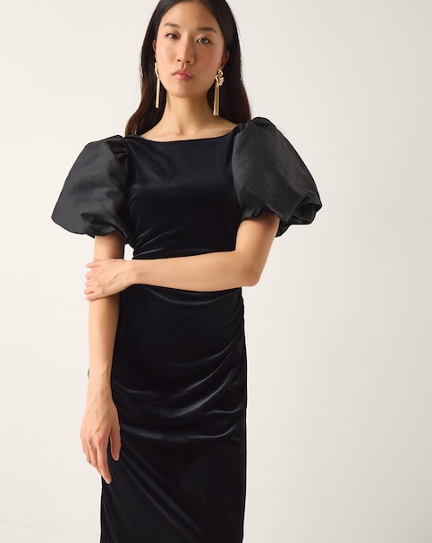 Monsoon Sadie Shift Velvet Dress