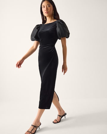 Monsoon Sadie Shift Velvet Dress