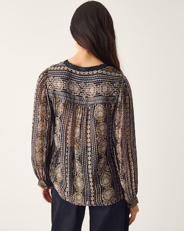 Monsoon Darla Shimmer Print Blouse