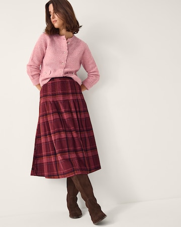 Monsoon Charly Check Midi Skirt