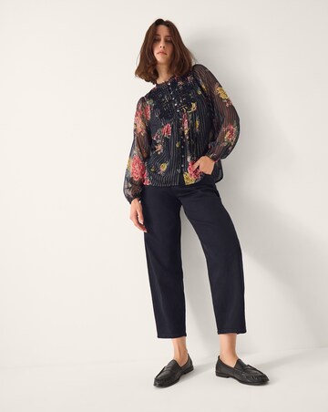 Monsoon Azami Stripe Floral Blouse