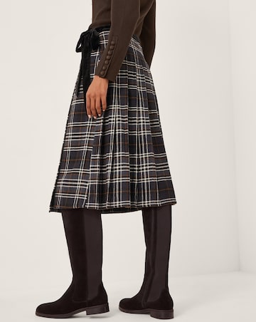 Monsoon Rue Tartan Wrap Midi Skirt