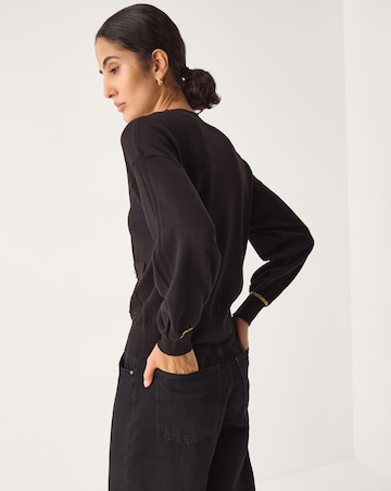 Monsoon Nolan Knit Bomber Jacket