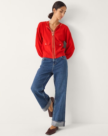 Monsoon Nolan Knit Bomber Jacket