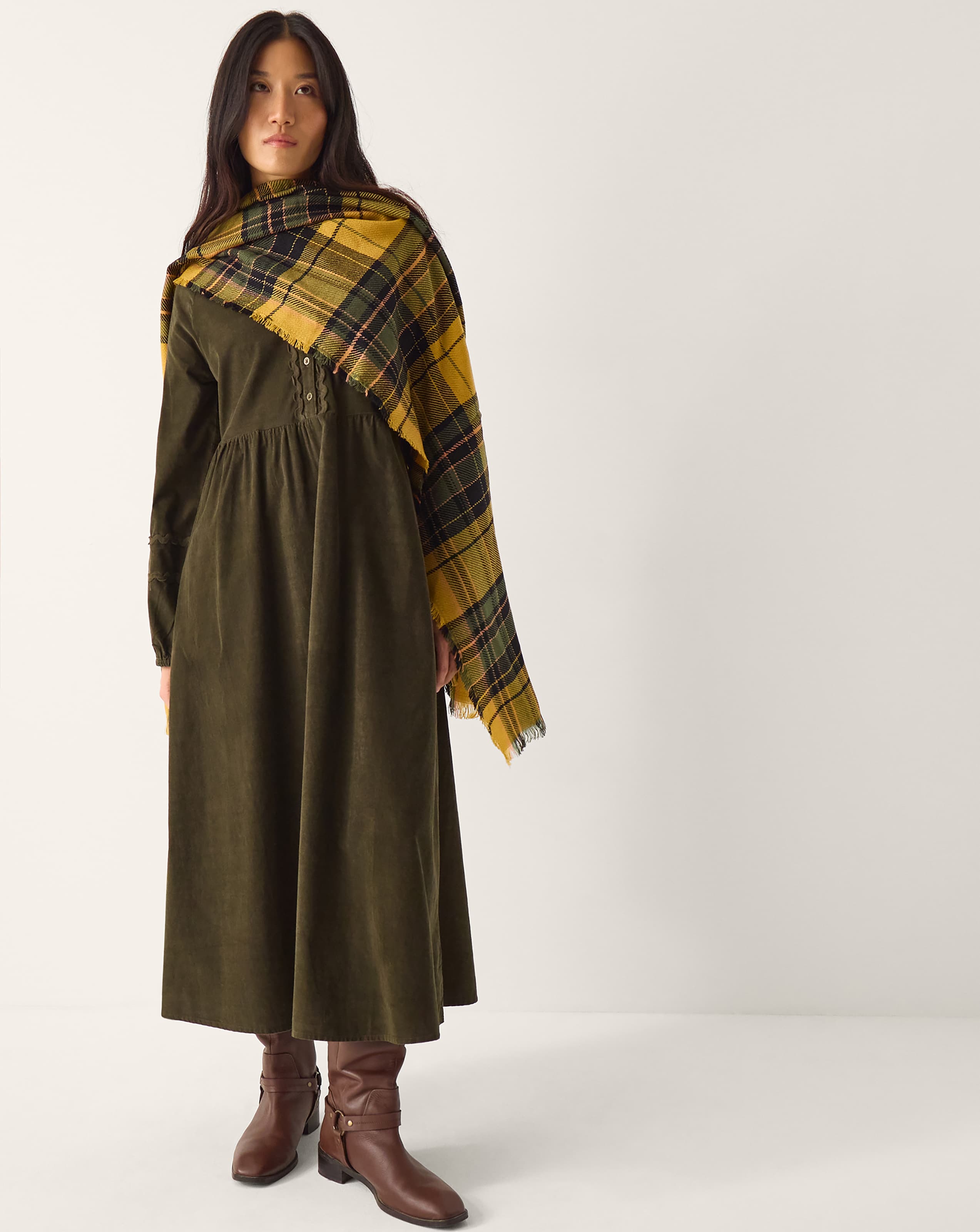 New In - Monsoon Zola Ric Rac Corduroy Midi Dress