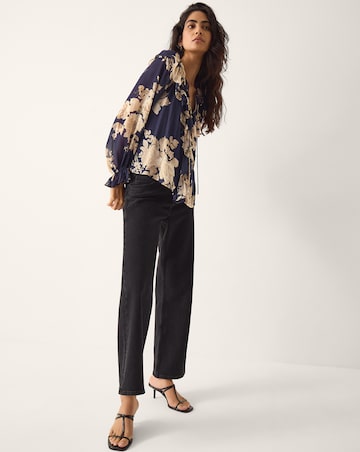 Monsoon Sasha Floral Print Ruffle Blouse