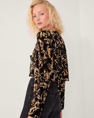 Monsoon Shola Sequin Bow Jacket