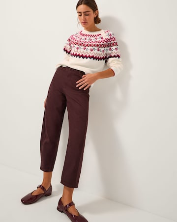 Monsoon Rhi Floral Fair Isle Jumper