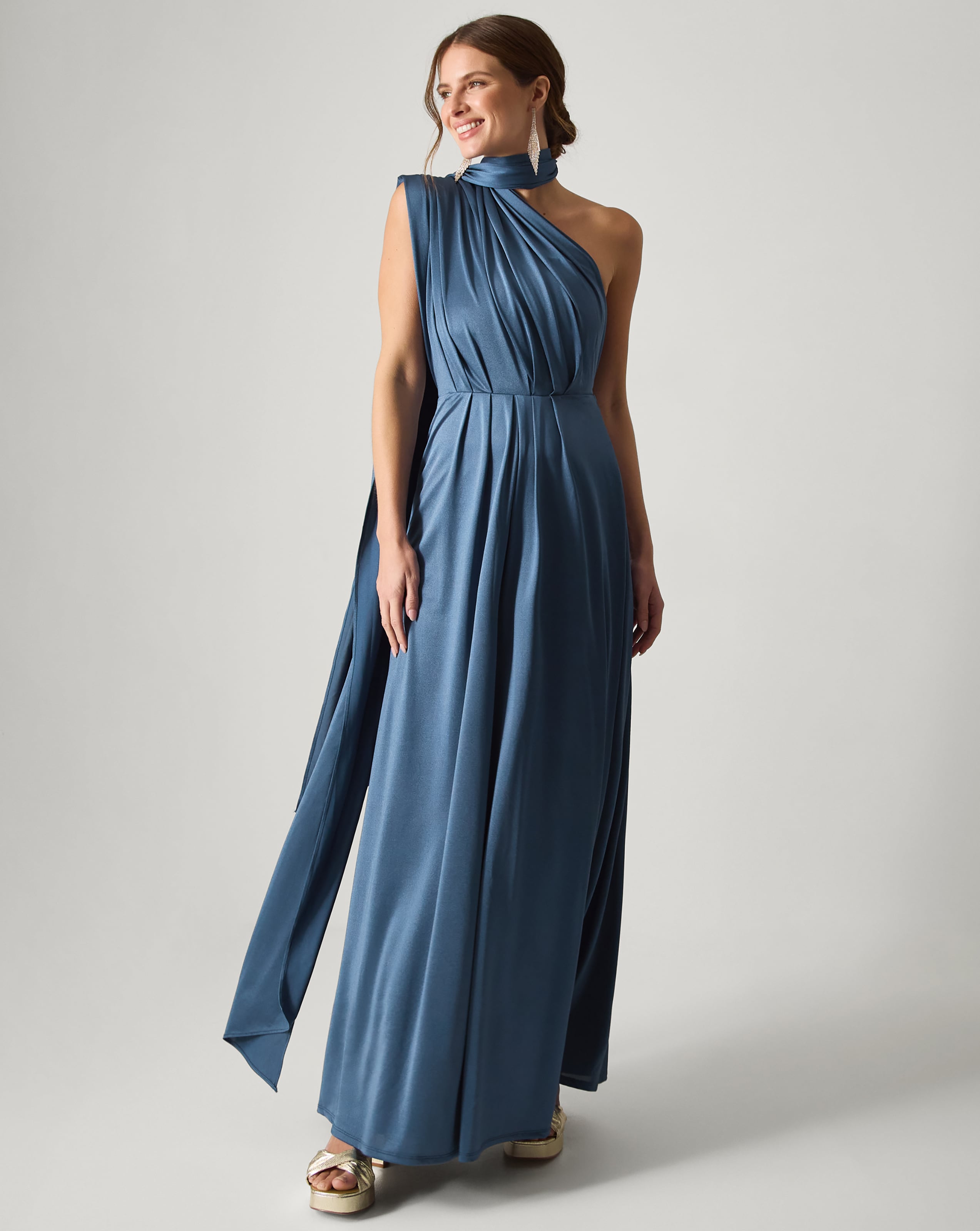 Monsoon Thea Multiway Bridesmaid Dress - Petrol