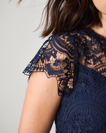 Monsoon Lace Pleated Bridesmaid Dress